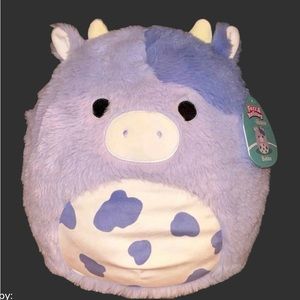Squishmallows NWT Bubba the Cow 🐮 16” FuzzAMallows